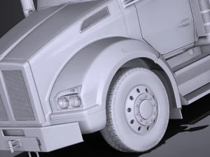 Kenworth T880 2017 Tipper Truck 3D Model