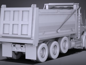 Kenworth T880 2017 Tipper Truck 3D 模型