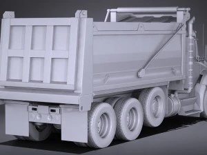 Kenworth T880 2017 Tipper Truck 3D Model