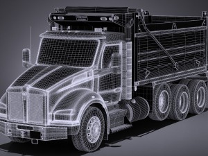 Kenworth T880 2017 Tipper Truck 3D 模型