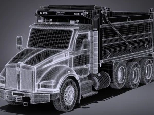 Kenworth T880 2017 Tipper Truck 3D Model