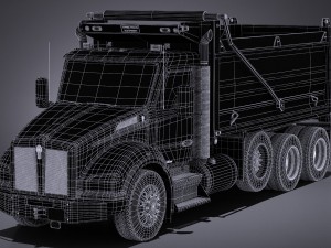 Kenworth T880 2017 Tipper Truck 3D 模型
