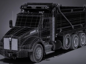 Kenworth T880 2017 Tipper Truck 3D Model