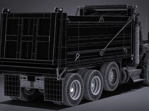 Kenworth T880 2017 Tipper Truck 3D Model
