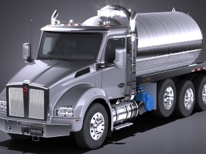 Kenworth T880 2017 Tank Truck Modèle 3D