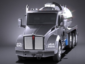 Kenworth T880 2017 Tank Truck 3D Модель