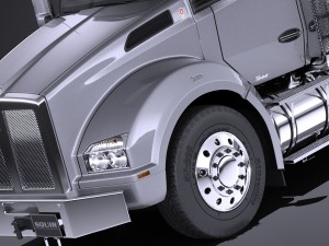 Kenworth T880 2017 Tank Truck 3D Модель