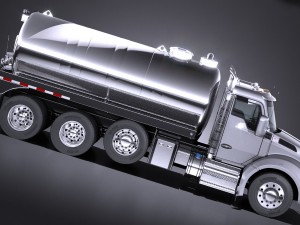 Kenworth T880 2017 Tank Truck 3D Модель