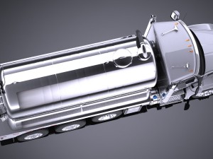 Kenworth T880 2017 Tank Truck 3D Модель