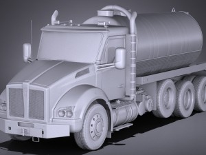 Kenworth T880 2017 Tank Truck 3D Модель