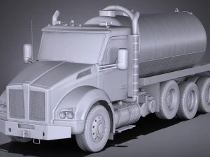 Kenworth T880 2017 Tank Truck 3D Model