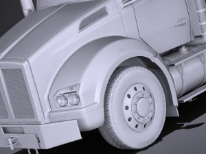 Kenworth T880 2017 Tank Truck 3D Модель
