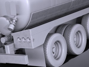 Kenworth T880 2017 Tank Truck 3D Модель