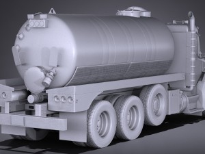 Kenworth T880 2017 Tank Truck 3D Модель