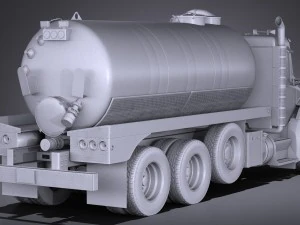 Kenworth T880 2017 Tank Truck 3D Model