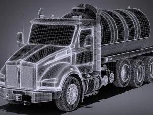 Kenworth T880 2017 Tank Truck 3D Model