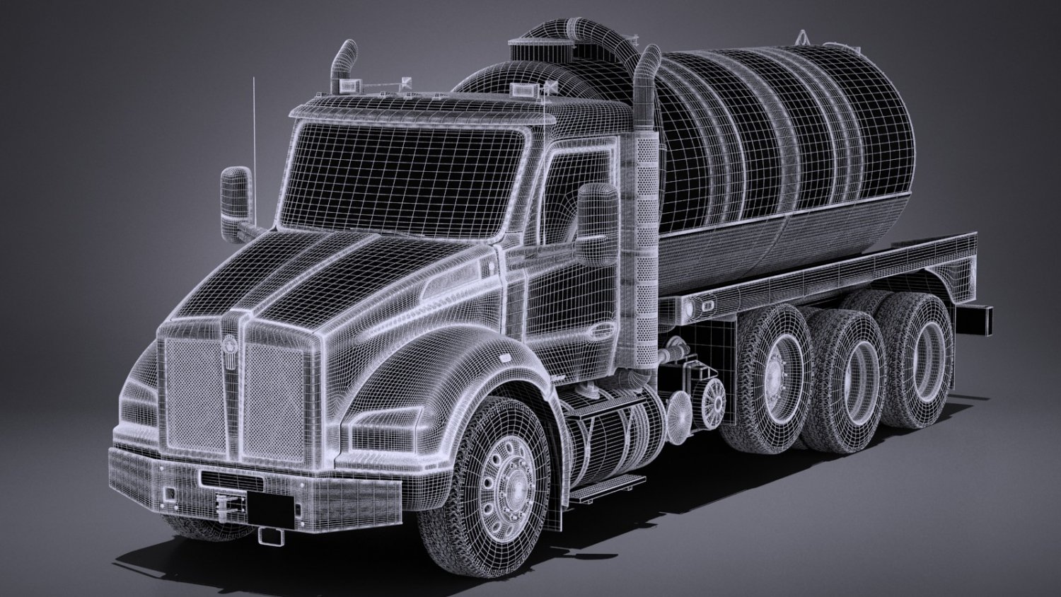 Kenworth T880 2017 Tank Truck 3D Model in Truck 3DExport