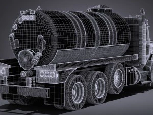 Kenworth T880 2017 Tank Truck 3D Model