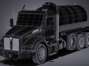 Kenworth T880 2017 Tank Truck 3D Модель