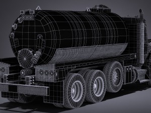 Kenworth T880 2017 Tank Truck 3D Модель