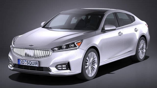 Kia Cadenza Regular 2017 3D 模型 .c4d .max .obj .3ds .fbx .stl .blend 