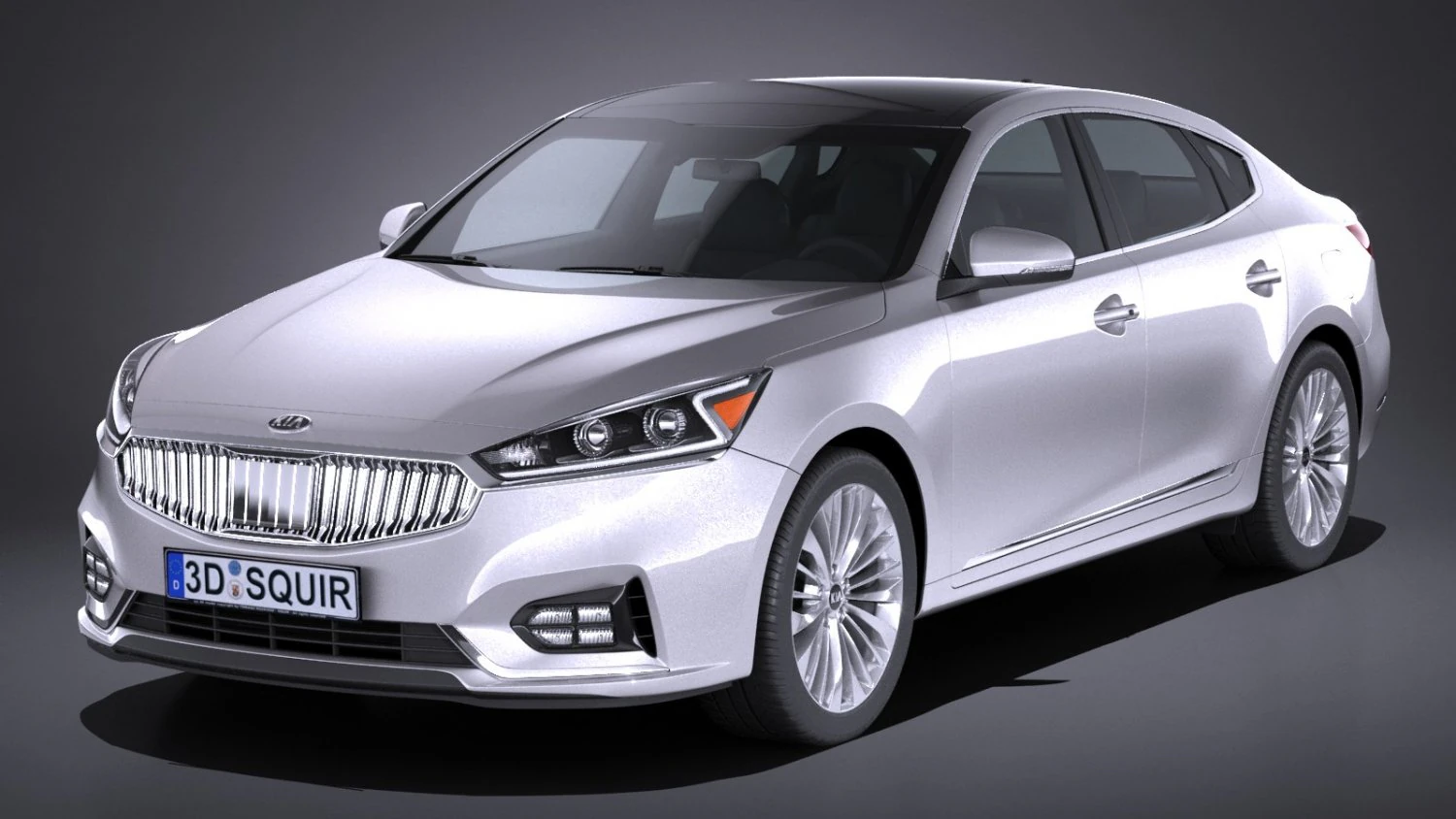 Kia Cadenza Regular 2017 3D Model .c4d .max .obj .3ds .fbx .stl .blend