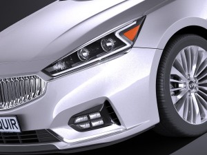 Kia Cadenza Regular 2017 3D 模型