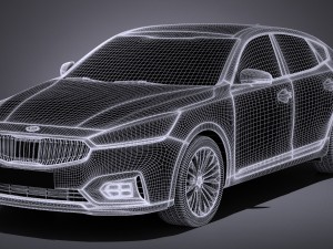 Kia Cadenza Regular 2017 3D 模型