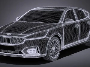 Kia Cadenza Regular 2017 3D Model