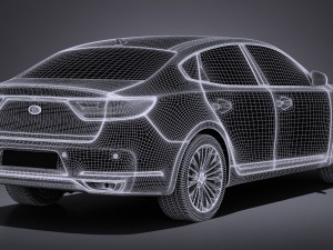 Kia Cadenza Regular 2017 3D 模型