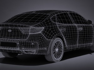 Kia Cadenza Regular 2017 3D 模型