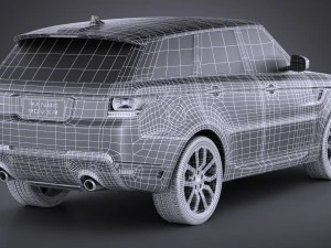 Range Rover Sport 2016 3D Model