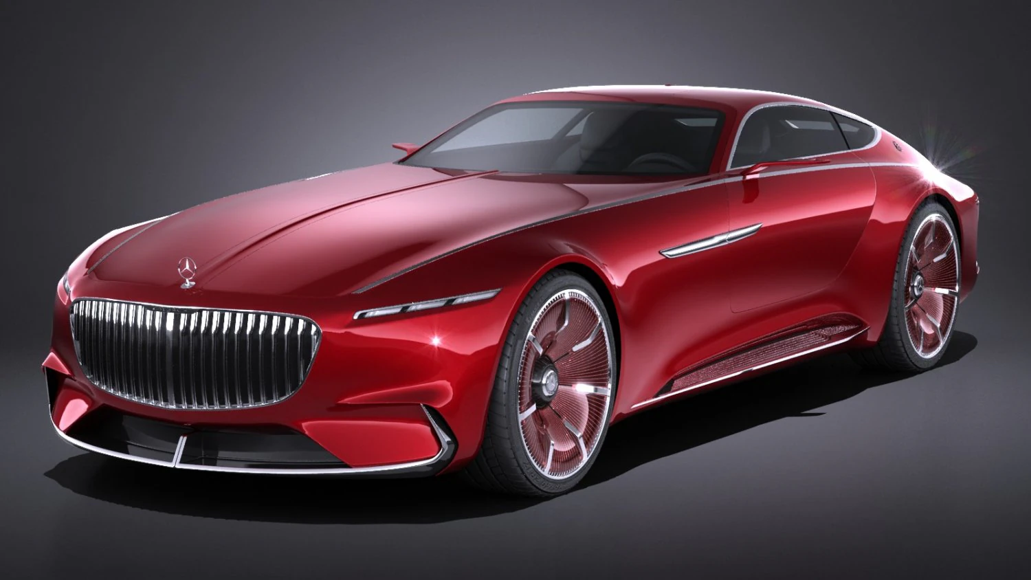 Mercedes-Benz Vision Maybach 6 Concept 3D Model .c4d .max .obj .3ds .fbx .stl .blend 