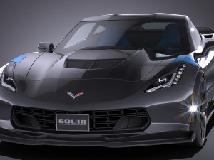 Chevrolet Corvette Grand Sport 2017 Modelo 3D