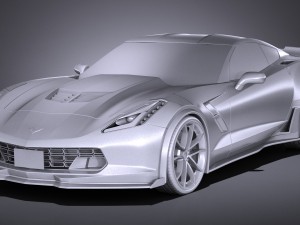 Chevrolet Corvette Grand Sport 2017 Modelo 3D