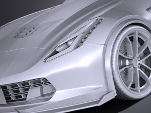 Chevrolet Corvette Grand Sport 2017 Modelo 3D