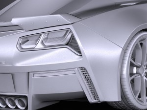 Chevrolet Corvette Grand Sport 2017 Modelo 3D
