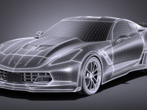 Chevrolet Corvette Grand Sport 2017 Modelo 3D
