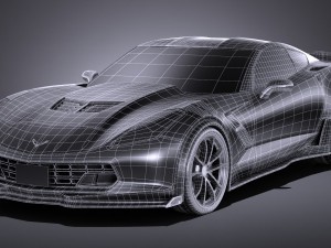 Chevrolet Corvette Grand Sport 2017 Modelo 3D