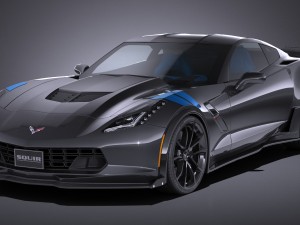 Chevrolet Corvette Grand Sport 2017 3D 模型