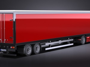 Generic Semi Truck Trailer 2016 3D 模型