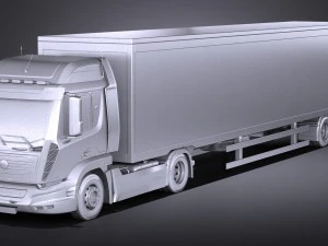 Allgemeiner Sattelschlepper-Anh&auml;nger 2016 3D Modell