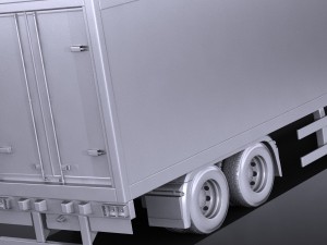 Generic Semi Truck Trailer 2016 3D 模型