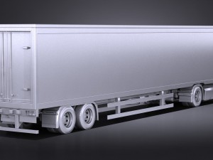 Generic Semi Truck Trailer 2016 3D 模型
