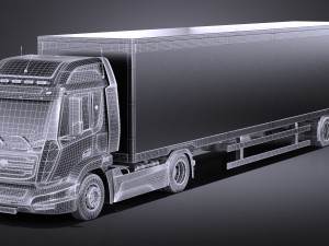 Generic Semi Truck Trailer 2016 3D 模型
