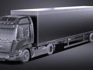 Generic Semi Truck Trailer 2016 3D 模型