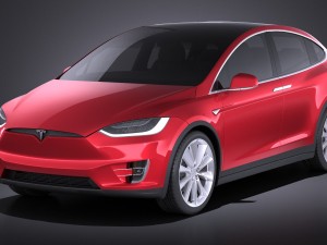 Tesla Model X 2017 Modelo 3D
