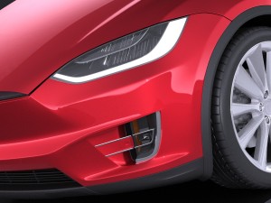 Tesla Model X 2017 Modelo 3D