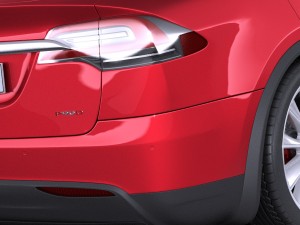 Tesla Model X 2017 Modelo 3D