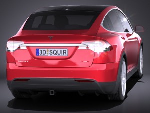 Tesla Model X 2017 Modelo 3D